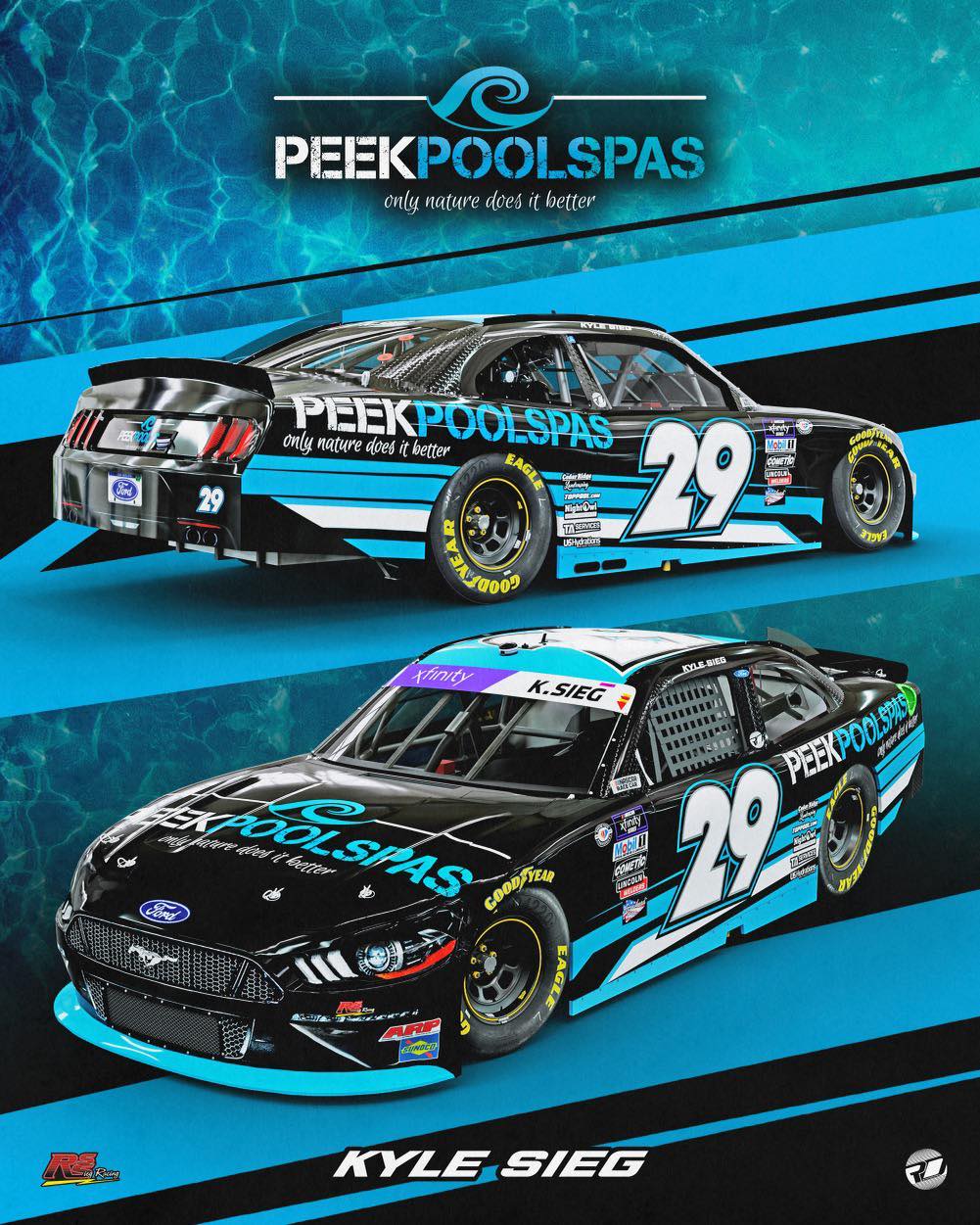 Sponsored NASCAR Race Car